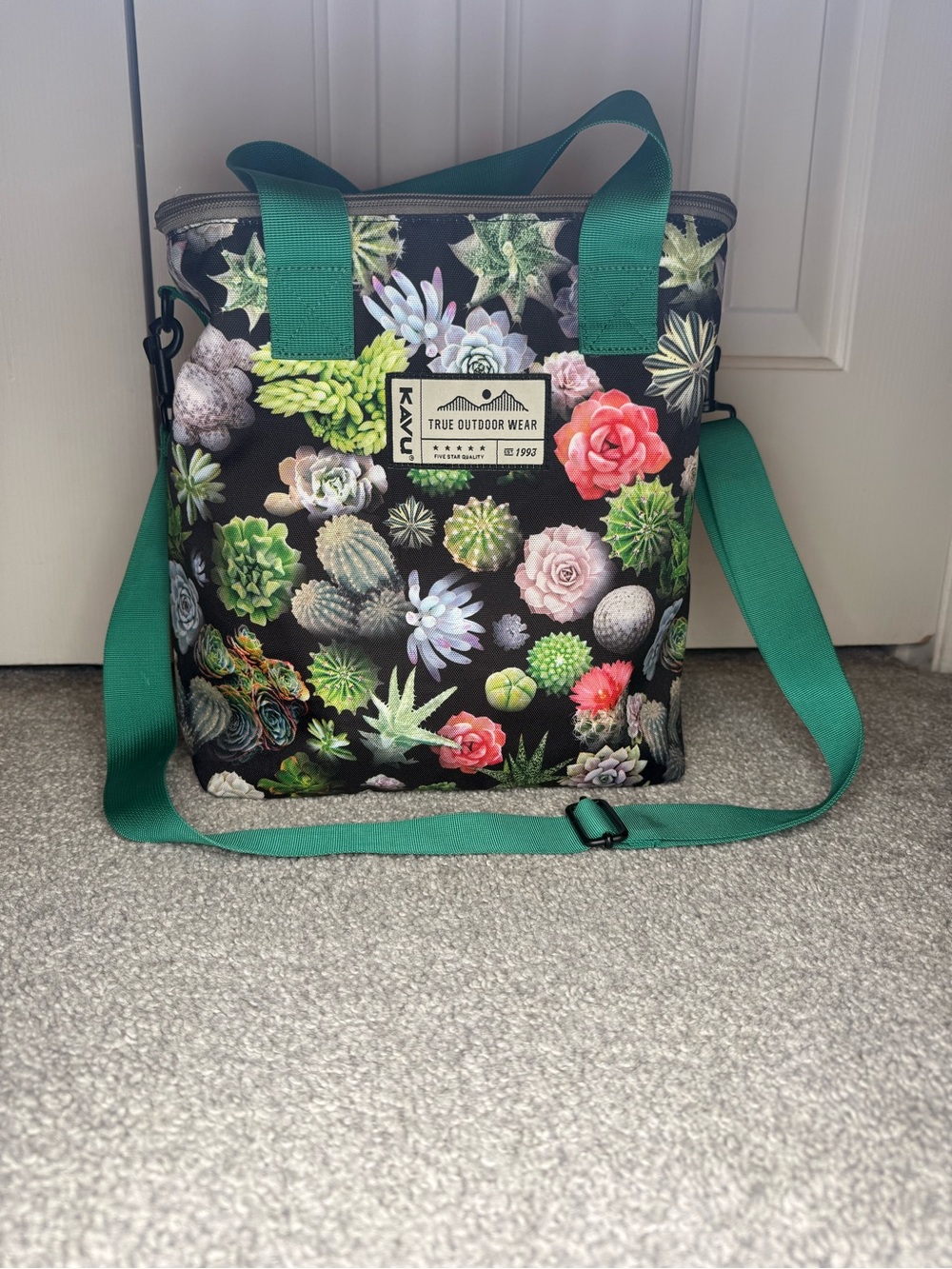 EUC KAVU Greenhouse Succulent Cactus Insulated Cooler Lunch Bag Tote